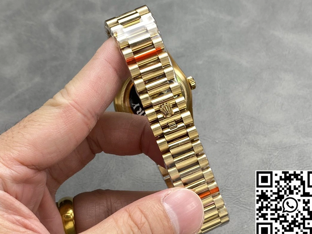 v5 Day 36mm Factory Dial Date White QF Yellow Rolex M128238-0113 Tungsten Steel Gold 1214